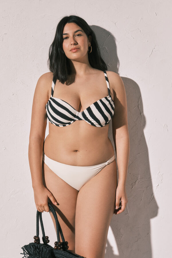 Women'secret Gornji deo bikinija sa printom zebre, visokog kapaciteta Print