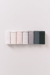 Women'secret Pakovanje od 7 neutralnih pamučnih japanki sa logo Print