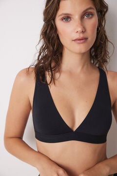 Women'secret Trouglasti grudnjak lovely sa halter izrezom crne boje Crna