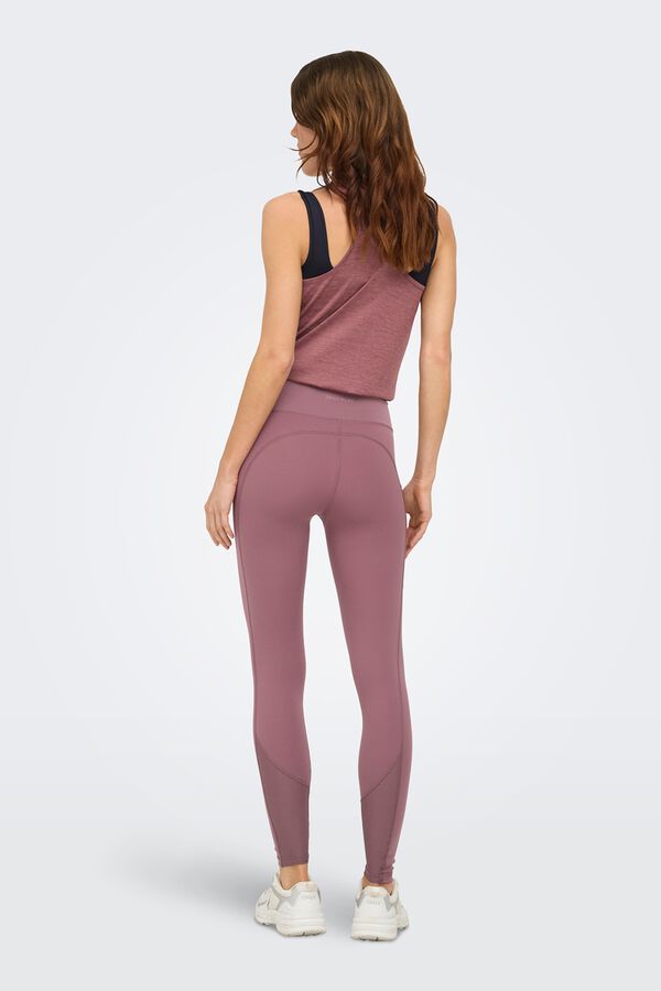 Only Play Legging con detalle Mesh fucsia