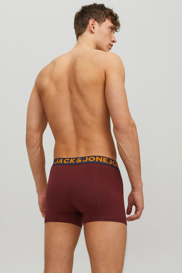 Jack & Jones Pack 3 b&oacute;xers morado/lila