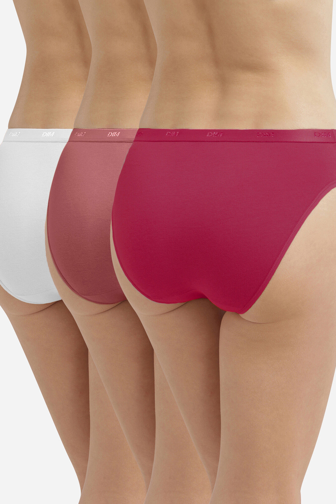 DIM Pack de 3 slips de algod&oacute;n el&aacute;stico