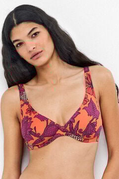 Gisela Top bikini capacidad print tropical