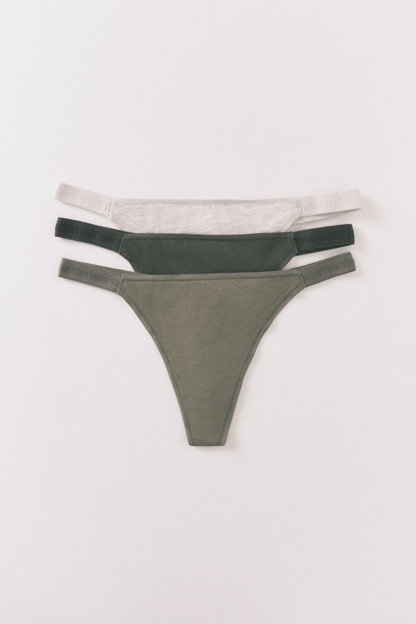 Women'secret Paket od 3 pamučne japanke sa belim logo