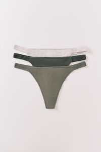 Women'secret Paket od 3 pamučne japanke sa belim logo