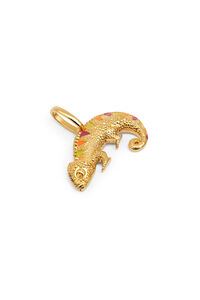 Singularu Charm Camale&oacute;n Enamel Lima Ba&ntilde;o Oro
