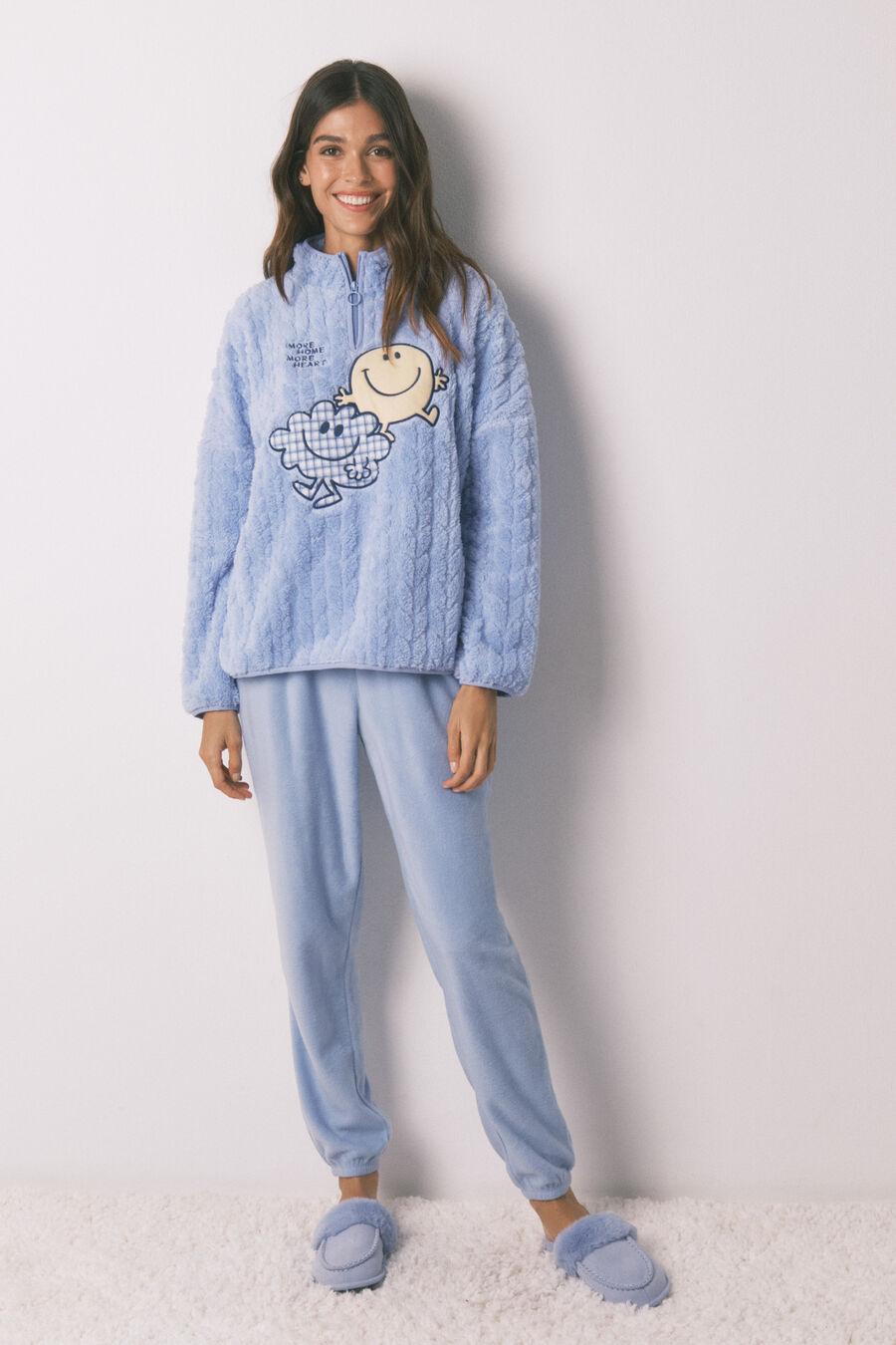 Pijama largo polar SmileyWorld® cuello alto