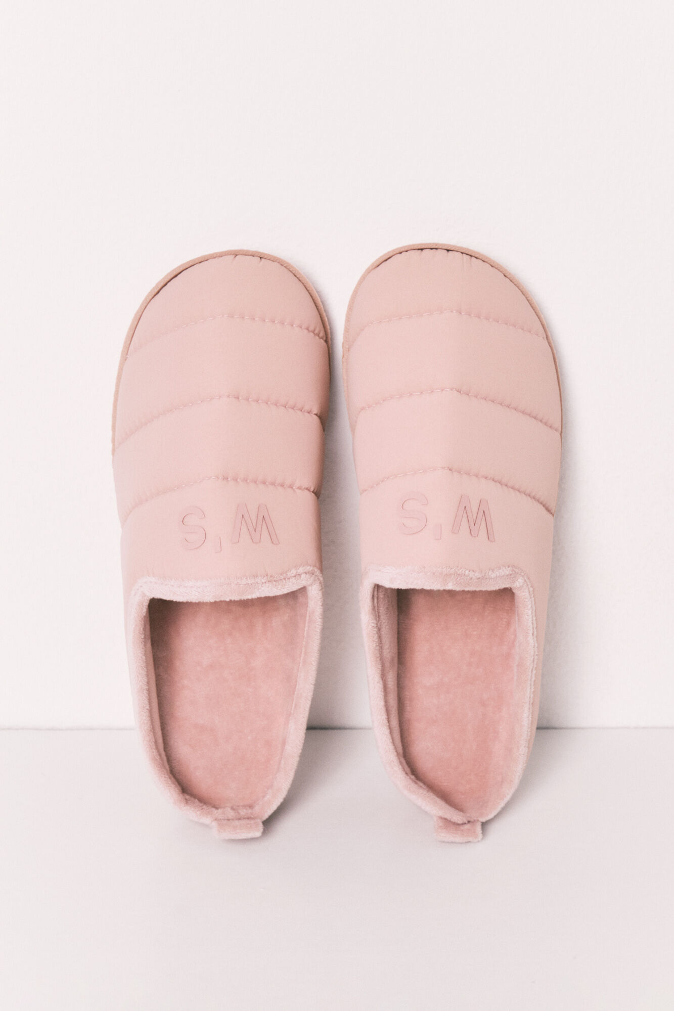 Women'secret Chinelos de quarto acolchoados rosa