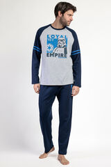 Admas Men's Star Wars Empire long pyjamas Plava