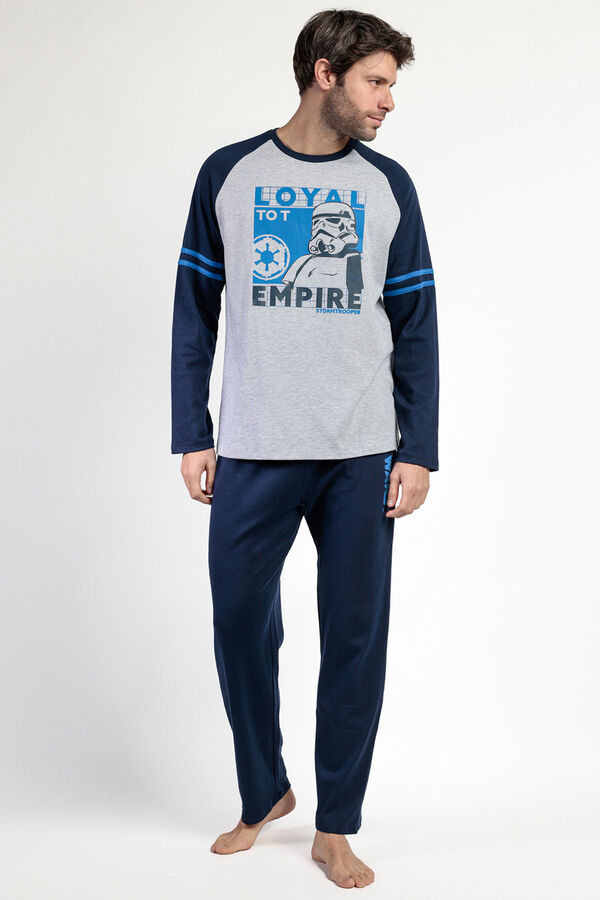 Admas Men's Star Wars Empire long pyjamas Plava
