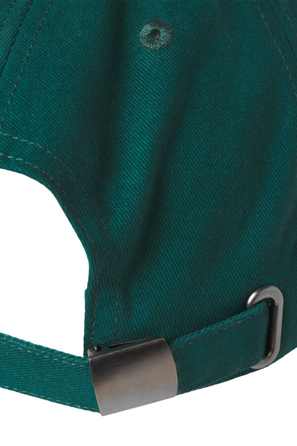 Jack & Jones Gorra algod&oacute;n con texto bordado turquesa