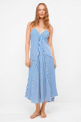 Gisela Strappy long dress printed