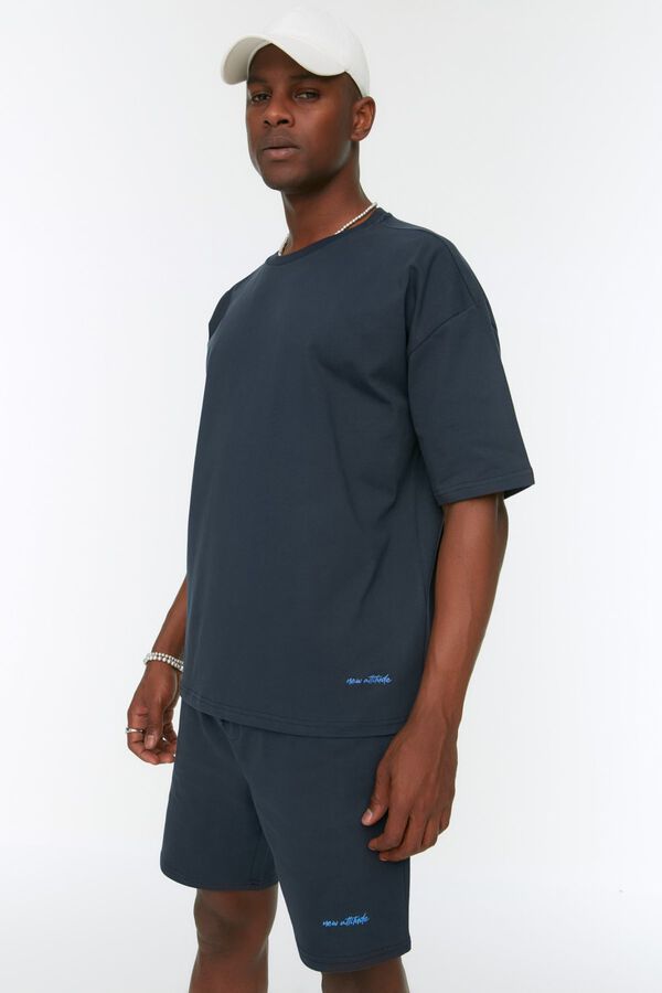 Trendyol Conjunto de chandal liso azul