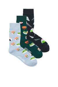 Jack & Jones Pack 3 calcetines sushi