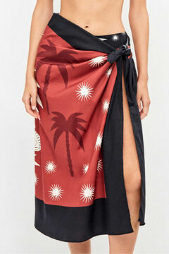 Gisela Pareo falda estampado 100% algod&oacute;n