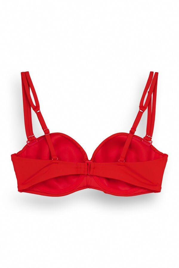 Womensecret Red crossover bandeau bikini top red