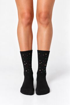 Pieces Calcetines con brillos negro