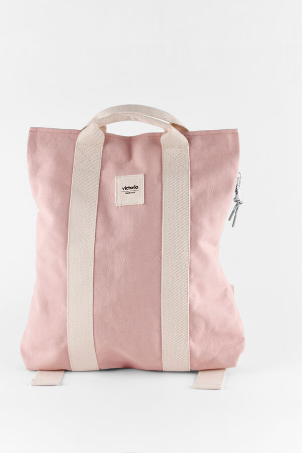 Victoria Mochila lona eco rosa