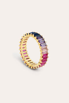 Singularu Anillo Sia Berries Plata Ba&ntilde;o Oro