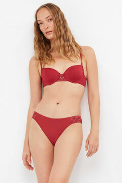 Gisela Cueca de biqu&iacute;ni de renda nas laterais