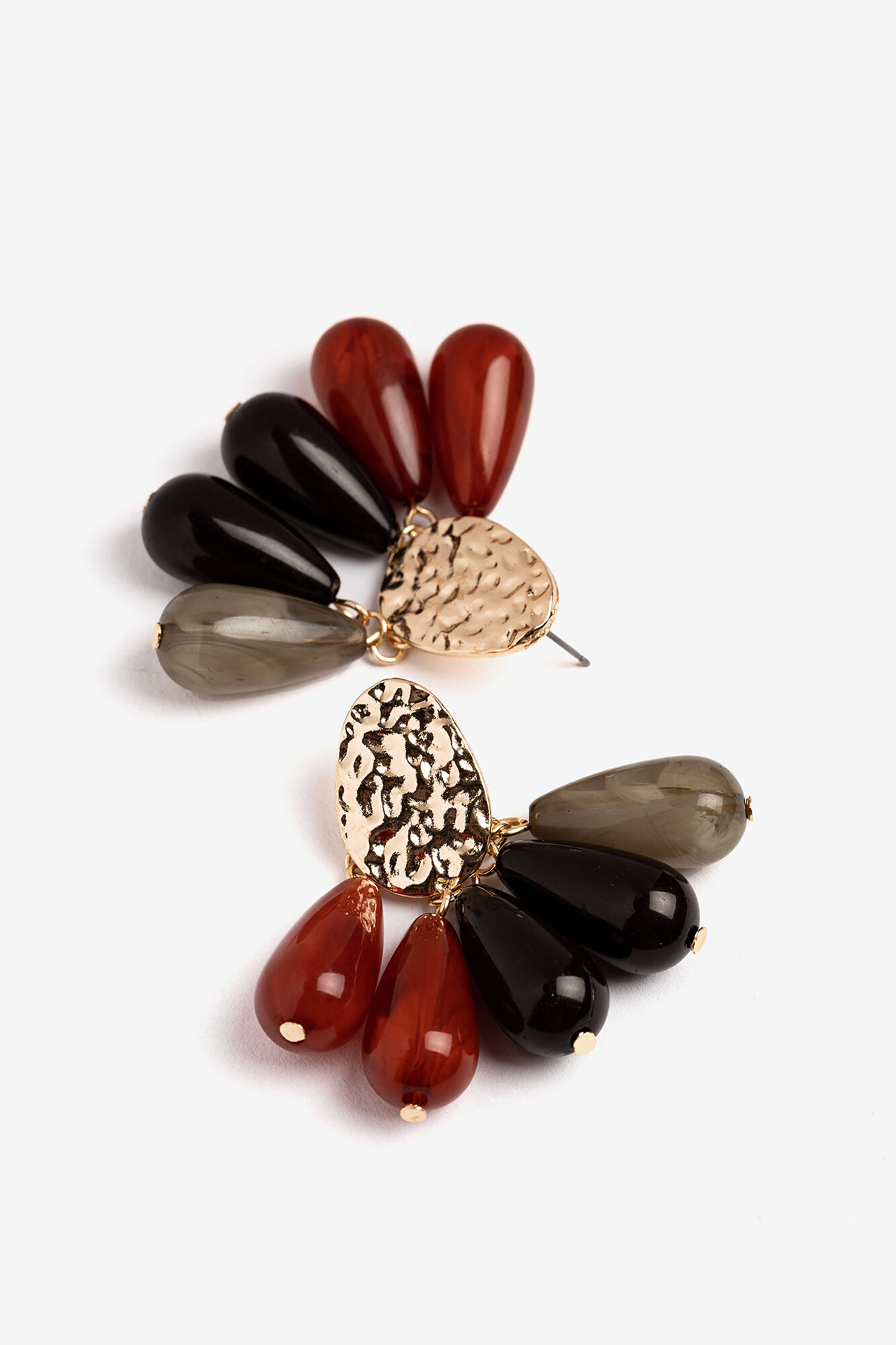 Vilanova Pendientes Martillados con Colgantes