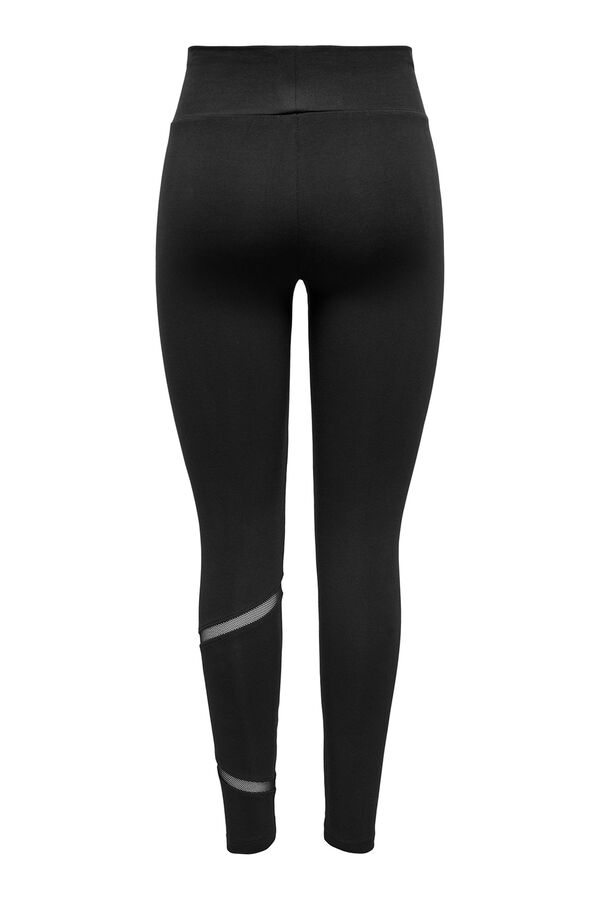 Only Play Legging de algod&atilde;o de cintura alta preto