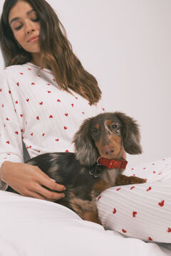 Women'secret Crvena ogrlica za psa sa priveskom tre&scaron;anja