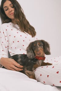 Women'secret Crvena ogrlica za psa sa priveskom tre&scaron;anja