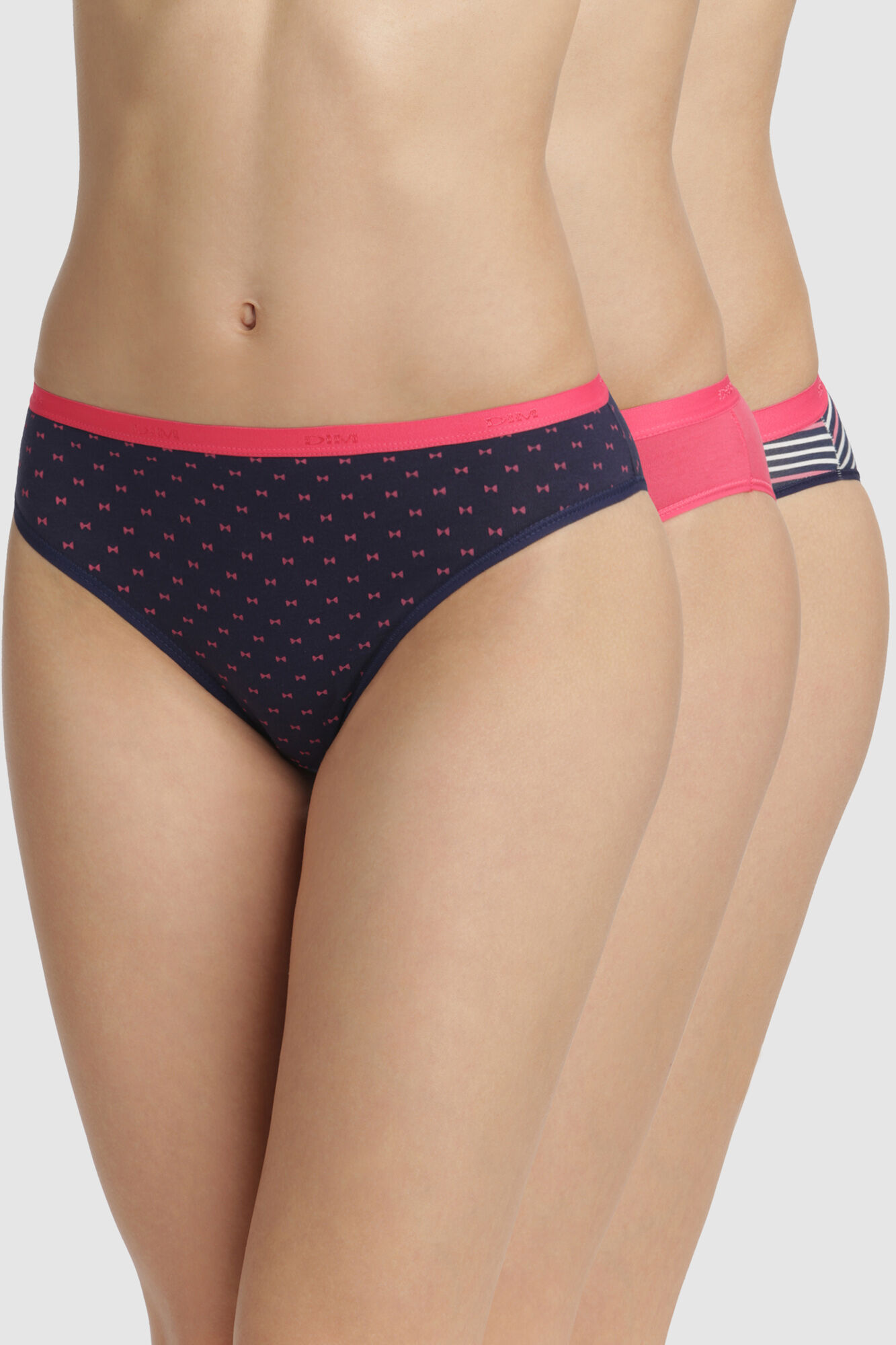 DIM Pack 3 bragas Pockets Coton