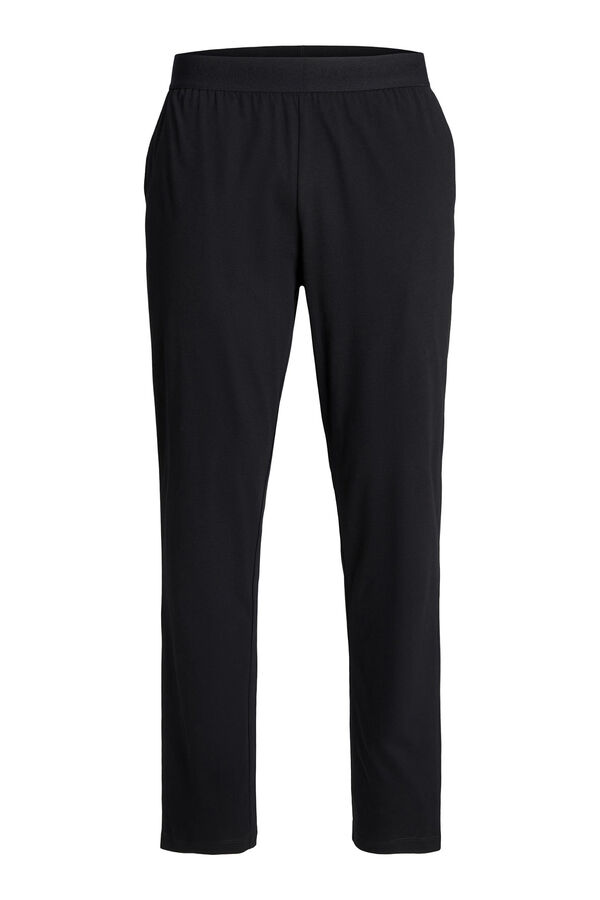 Womensecret Pyjama trousers with waistband logo Schwarz