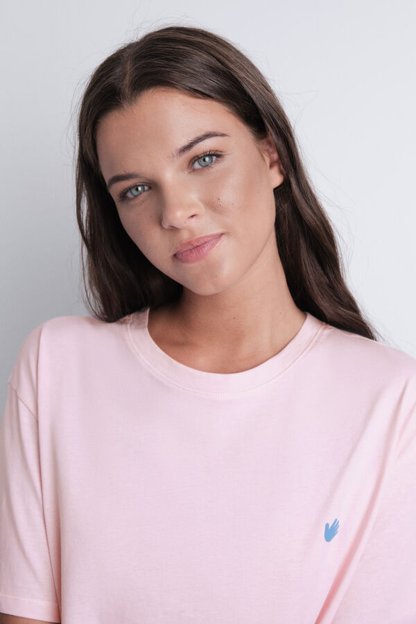 HI&BYE Pidžama sa ružičastim print Roze