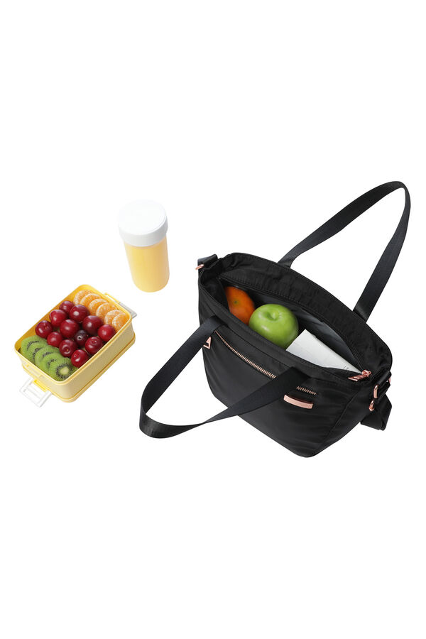 Totto Pasiflora Lunchbag - Black Crna