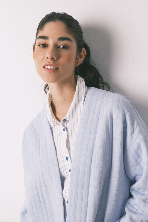 Women'secret Plav &scaron;tepani kratak kućni ogrtač Print