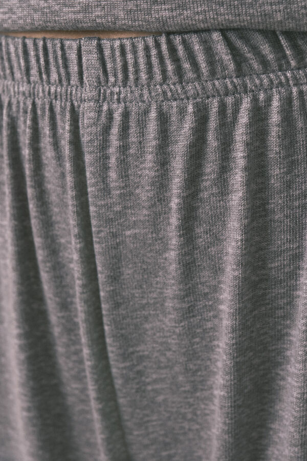 Women'secret Miki meka pleten duga pidžama Siva