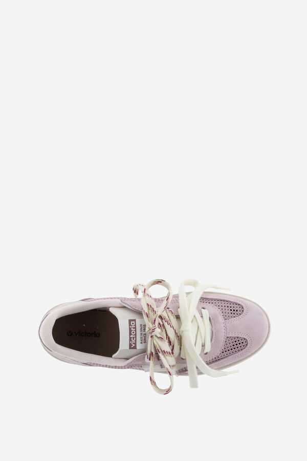 Victoria Zapatillas tipo malla piezas serraje morado/lila