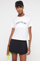 Only Play T-shirt crop top branco
