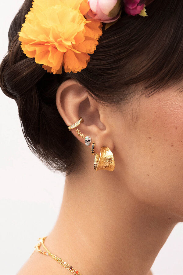 Singularu Pendiente Suelto Ear Cuff Hailey Ba&ntilde;o Oro amarillo