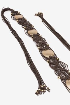 Vilanova Cinto de macram&eacute; com cord&otilde;es