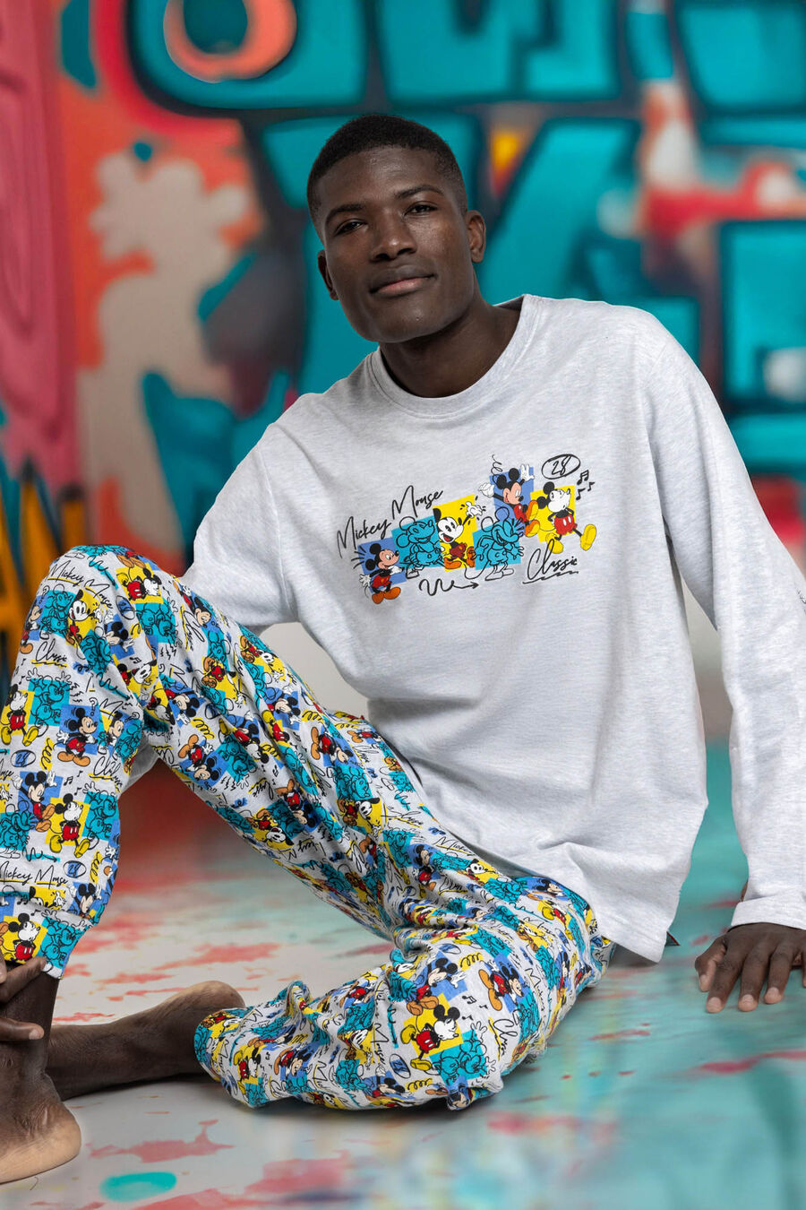 Pijama largo Original Mickey para hombre