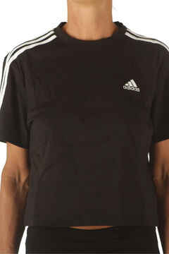 Adidas Camiseta crop Adidas logo preto
