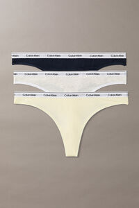 Calvin Klein Pack 3 tangas logo