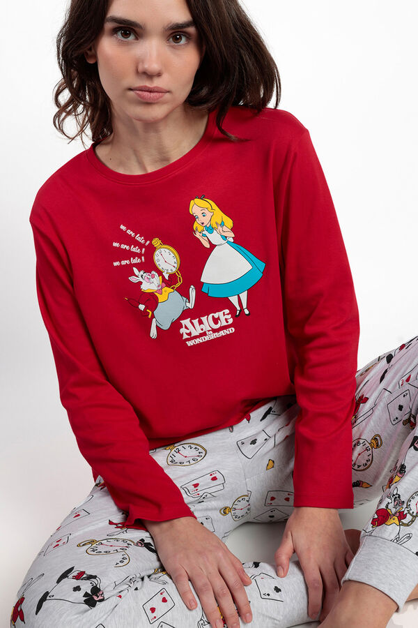 Admas Alice In Wonderland Pyjamas A red