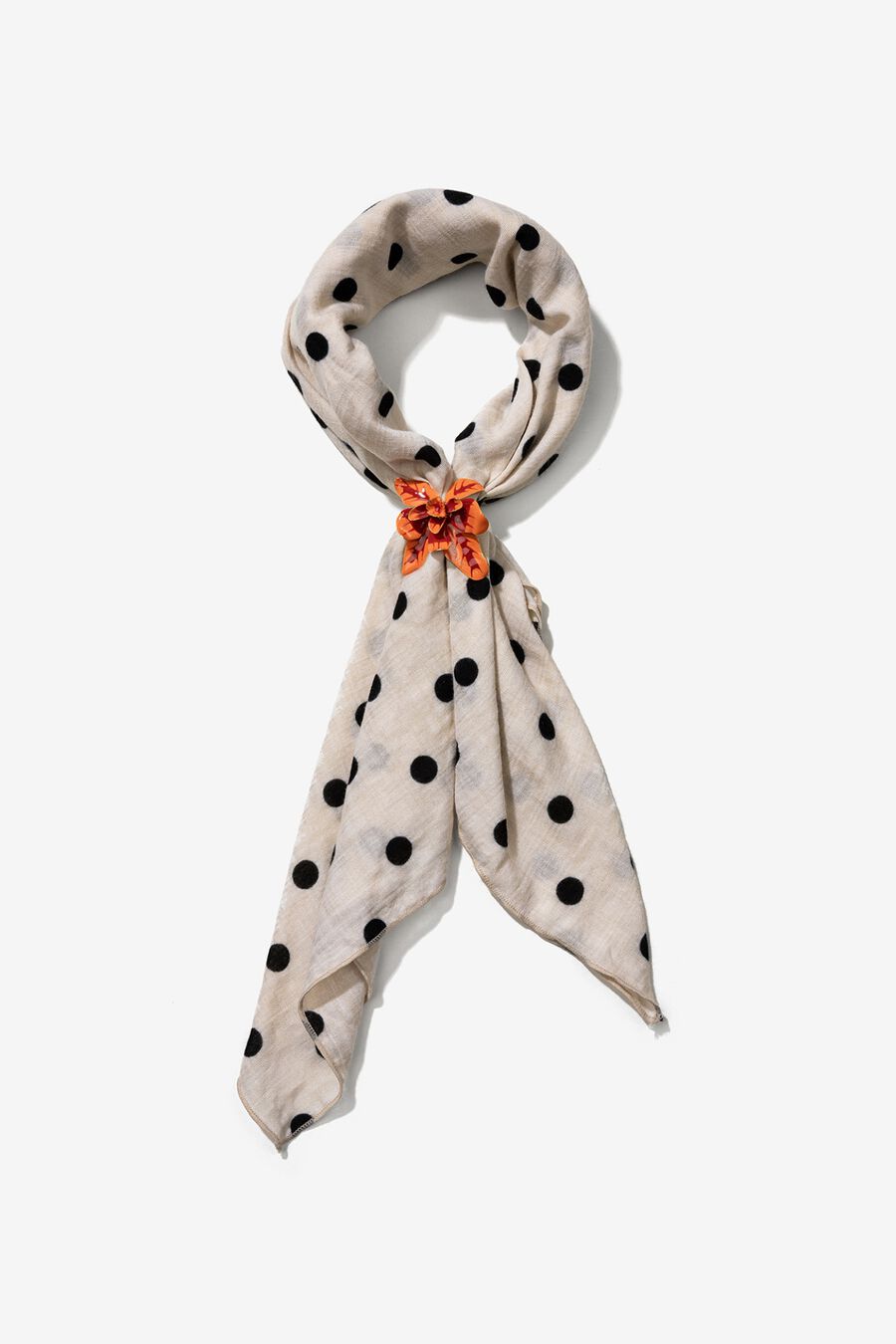 Bandana con flor esmaltada