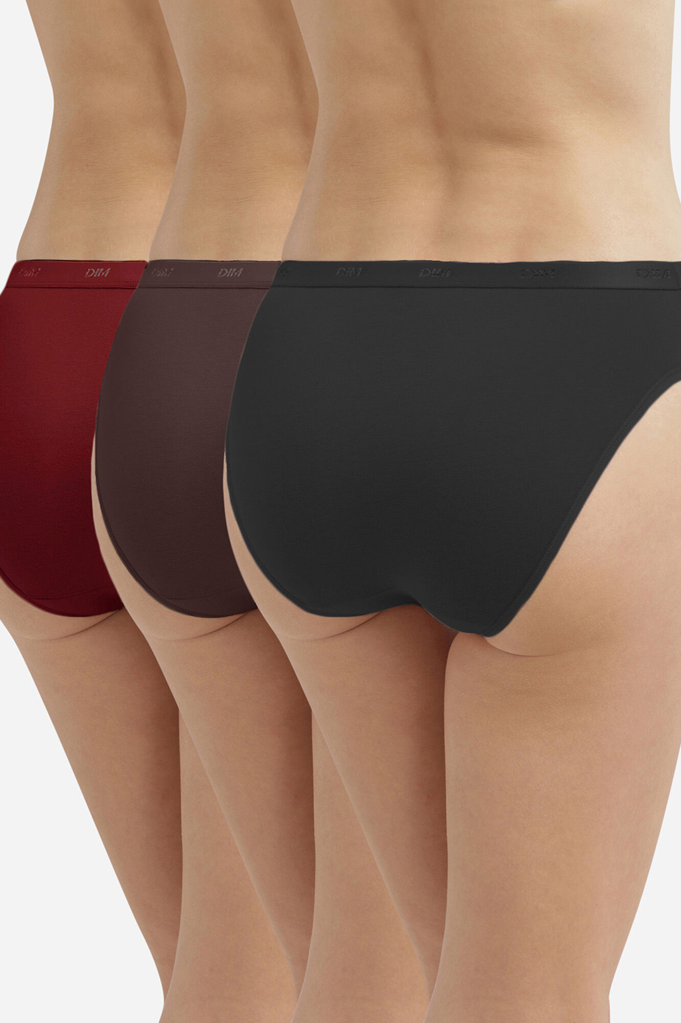 DIM Pack de 3 slips de algod&oacute;n el&aacute;stico