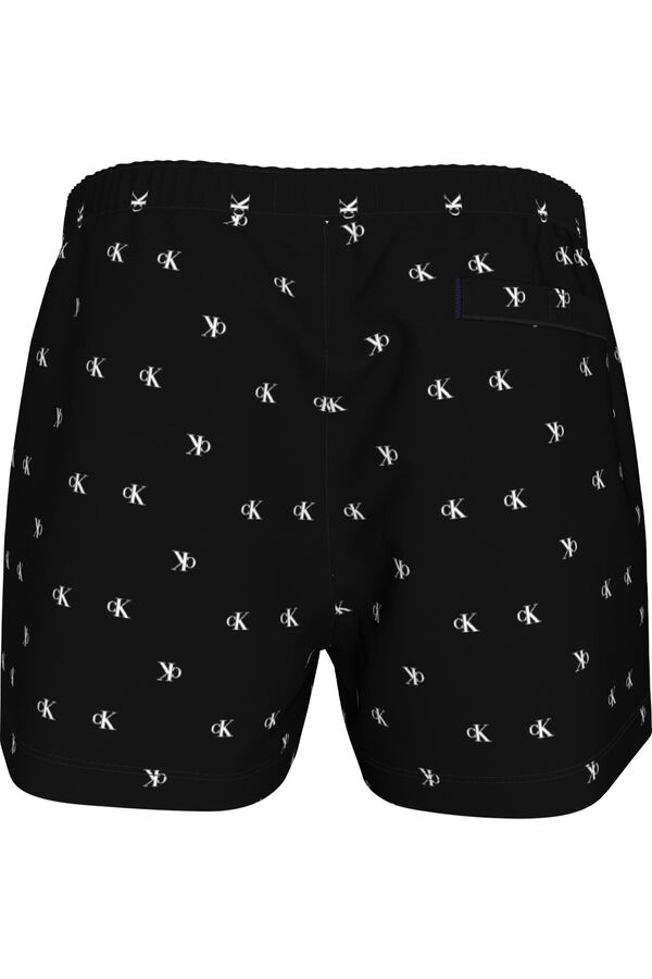 Calvin Klein Ba&ntilde;ador largo medio cord&oacute;n negro