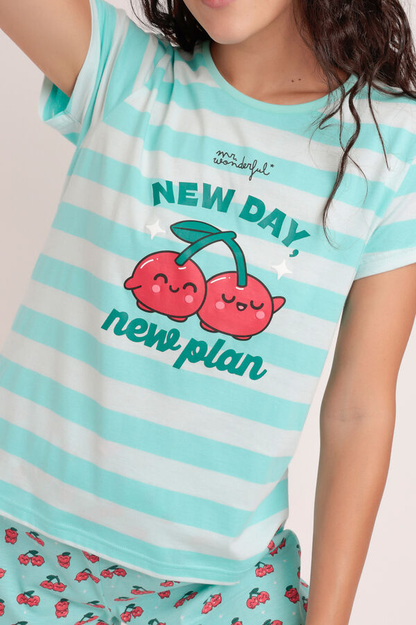 Mr. Wonderful Pijama corto neway new plan Mr Wonderful azul