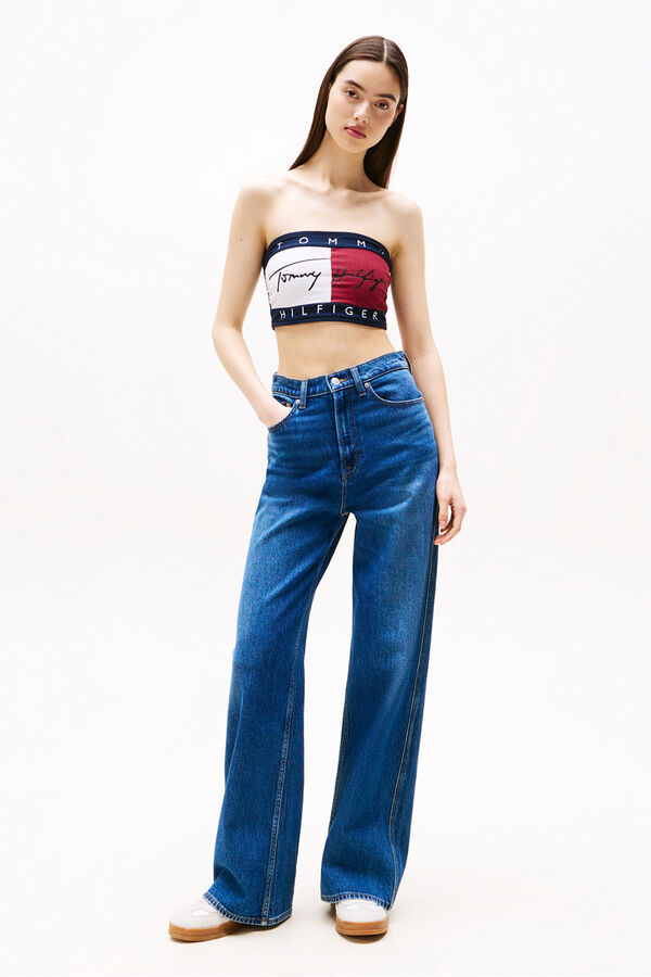 Tommy Hilfiger Bandeau imprim&eacute; drapeau Tommy Hilfiger bleu