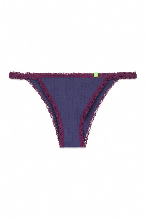 HI&BYE Plave be&scaron;avne poentel brazilske gaće Plava