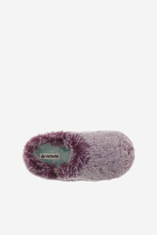Victoria Victoria Norte fur slippers Bordo