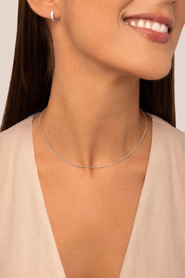 Womensecret Tail steel necklace grey